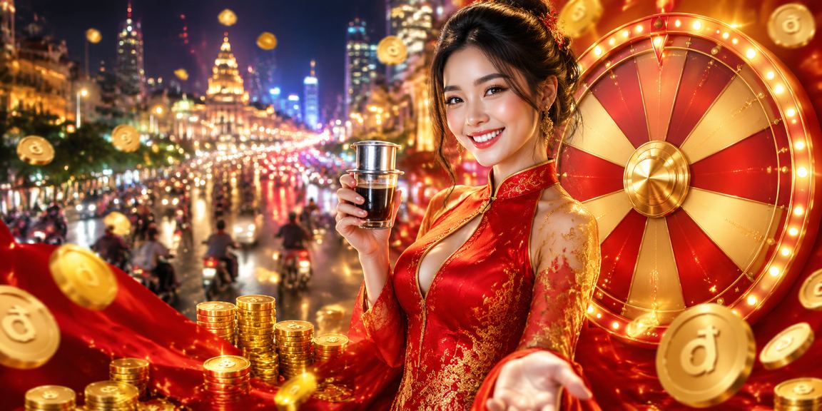 Người dùng tại TP. Hồ Chí Minh ngồi quán cà phê thực hiện nạp tiền qua điện thoại với màn hình roulette