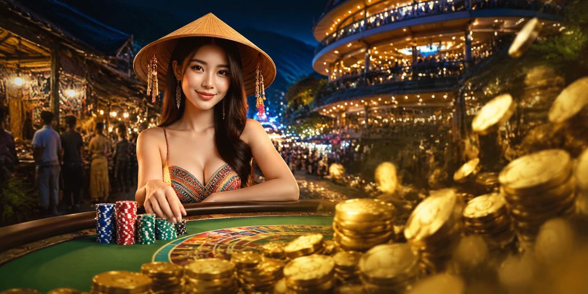 Người dùng Sapa đội nón lá xem kèo và quản lý tài khoản VIP trên điện thoại di động giữa thiên nhiên